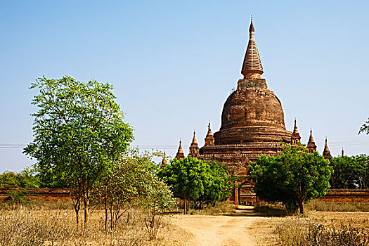 塔,蒲甘,曼德勒省,缅甸,亚洲