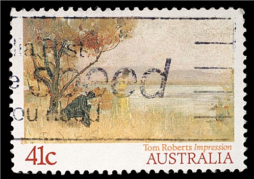 邮票,澳大利亚,绘画