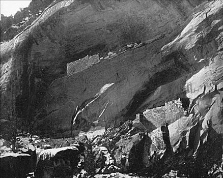 壁屋,峡谷,亚利桑那,美国,1893年,艺术家