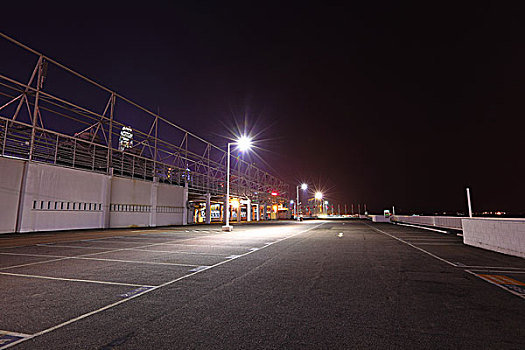 汽车,停车场,夜晚