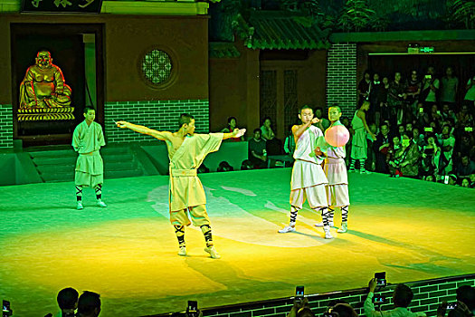 河南嵩山少林寺武术表演