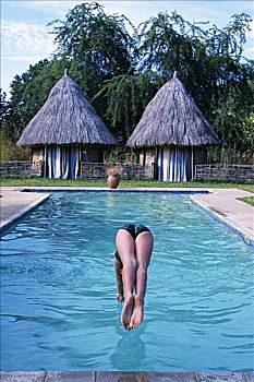 赞比亚,露营,游泳池