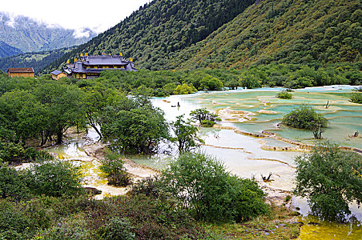 四川黄龙自然风光