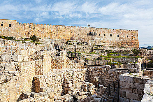 三个,拱,南方,墙壁,圣殿山,位置,古老,大门,耶路撒冷,以色列
