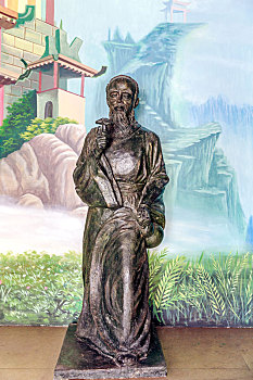 中国安徽省亳州市华佗中医药文化博物馆塑像