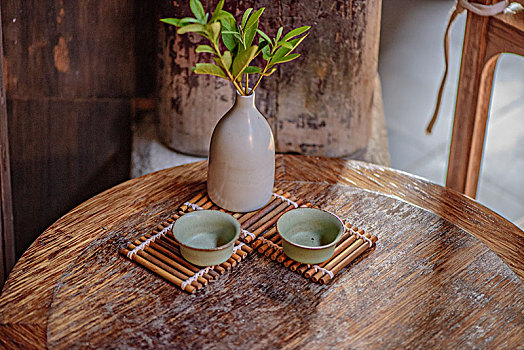 安徽九华山佛教胜地传统茶道瓷器