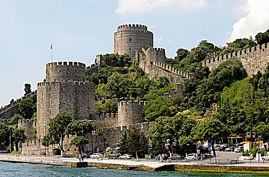 要塞,城堡,欧洲,地区,博斯普鲁斯海峡,伊斯坦布尔,土耳其