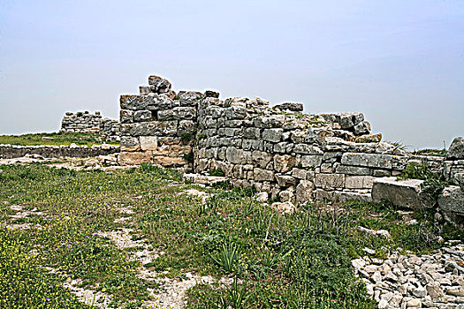 墙壁,杜加遗址,突尼斯