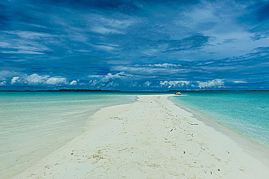 沙子,细条,退潮,洛克群岛,帕劳,大洋洲
