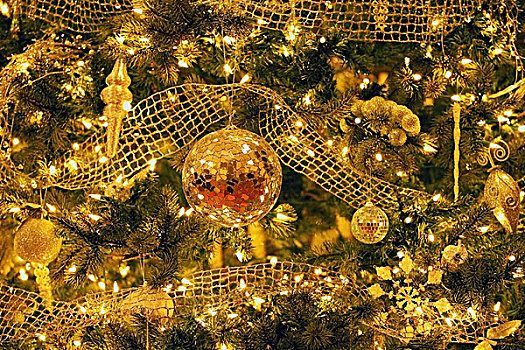 装饰,圣诞树,艾伯塔省,加拿大