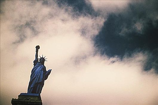 仰视,雕塑,自由女神像,纽约,美国
