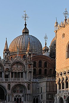 圣马可教堂,宫殿,威尼斯,意大利,欧洲