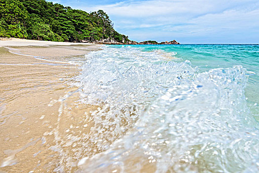 海滩,波浪,西米兰,国家公园,泰国