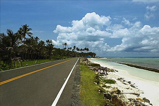 道路,海边,圣安德烈斯岛,哥伦比亚