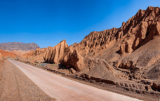 新疆吐鲁番市火云谷景区公路
