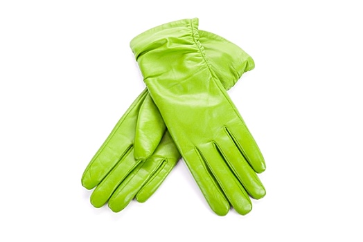 绿色,女性,皮革,手套