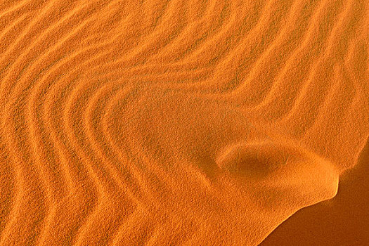 沙子,波纹,纹理,沙丘,阿杰尔高原,撒哈拉沙漠,阿尔及利亚,非洲