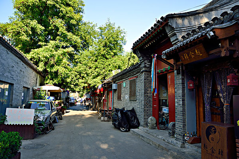 北京南锣鼓巷_胡同_高清图片_全景视觉