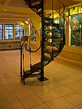荷兰首都阿姆斯特丹性博物馆内的旋梯