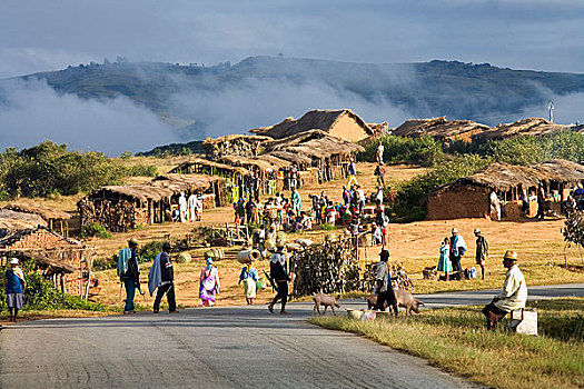 人,市场,马达加斯加