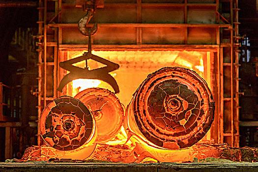 热,钢铁,铸件,炉子,钢厂