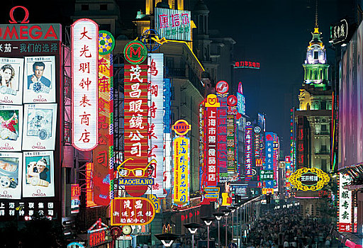上海南京路夜景