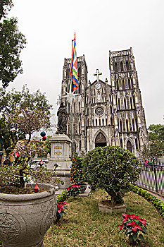 越南旅游河内大教堂