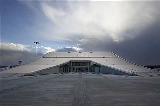 范堡罗机场,飞机库,风景,乌云