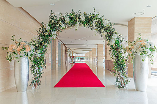 酒店婚礼红地毯