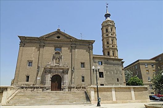 教堂,萨拉戈萨,阿拉贡,西班牙,欧洲
