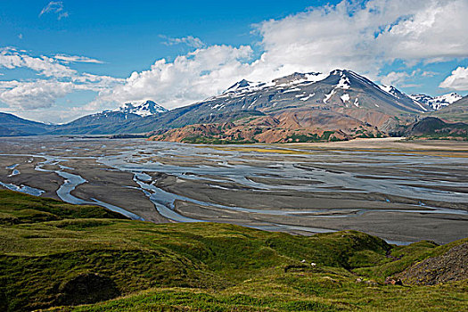 河,南方,区域,冰岛,欧洲