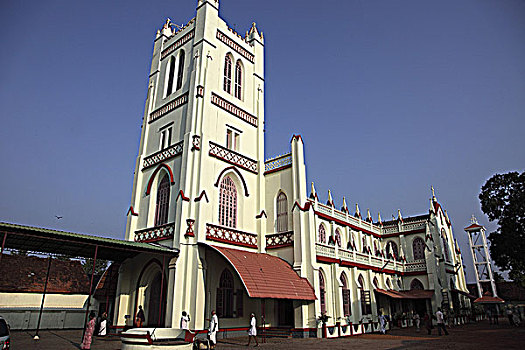 印度,喀拉拉,基督教堂