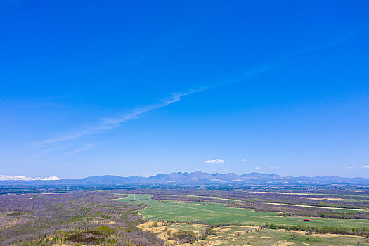 航拍,北海道,日本