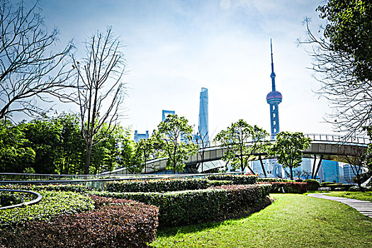 公园陆家嘴金融中心,上海,中国