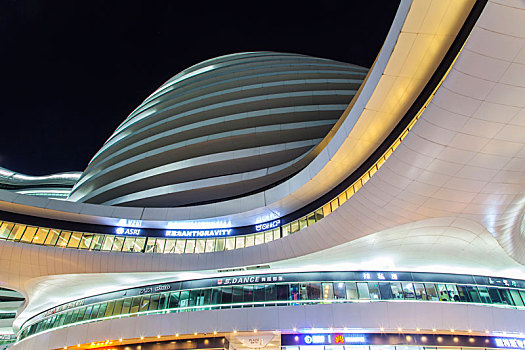 银河soho,夜景,商场,现代建筑