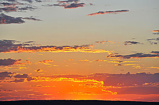 俯视,风景,日落,乌卢鲁卡塔曲塔国家公园,北领地州,澳大利亚