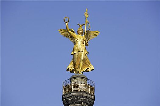 雕塑,维多利亚,胜利,柱子,柏林,德国,欧洲