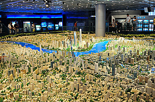 中国,上海,城市规划,博物馆,模型,城市