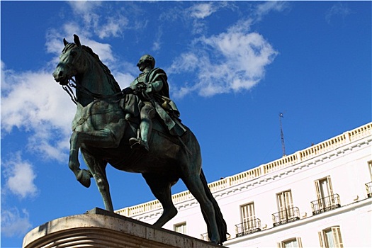 骑马雕像,马德里,西班牙