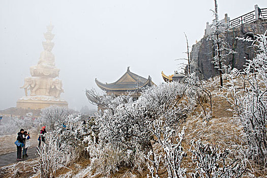 四川,峨眉山,雪雾中千佛顶,徐学哲摄影,尼康,年,月