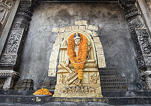 佛像,庙宇,比哈尔邦,印度