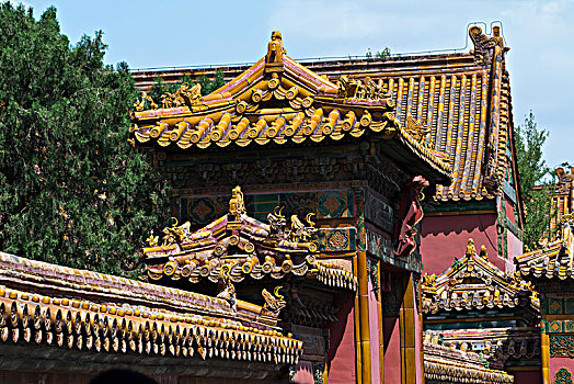北京故宫局部建筑