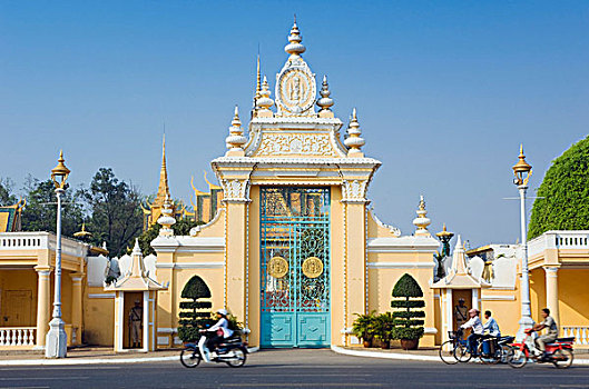 凯旋门,皇宫,金边,柬埔寨,印度支那,东南亚,亚洲