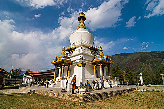 纪念,圣骨冢,廷布,不丹