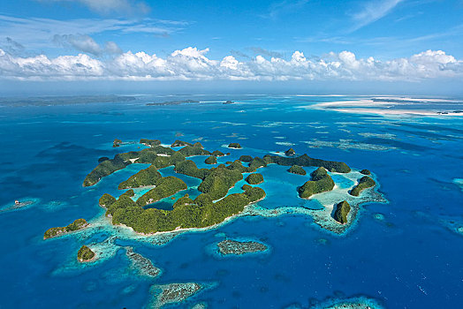 航拍,洛克群岛,帕劳,密克罗尼西亚,大洋洲