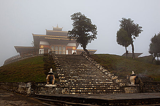 佛塔,山谷,不丹