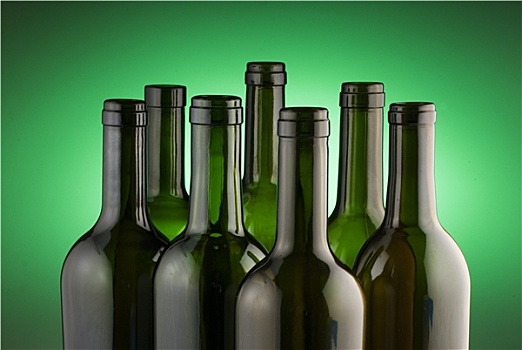 葡萄酒瓶,绿色