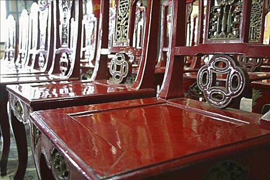 空椅子,排列,胡志明市,越南