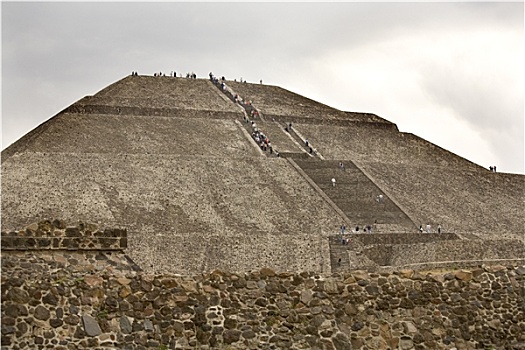 太阳,金字塔,特奥蒂瓦坎,墨西哥
