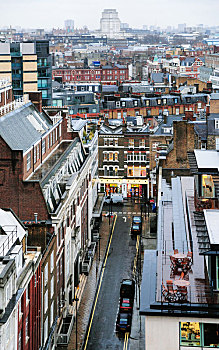 街道,伦敦,城市,下雨,冬天,白天